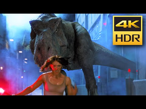 4K HDR • Claire faces T-Rex (Jurassic World)