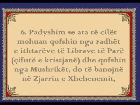 98. Surja El-Bejjineh (Dëshmia e Qartë) Kuran Shqip