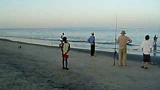 preview picture of video 'The Gambia, Cape Point Fishing from The Beach'