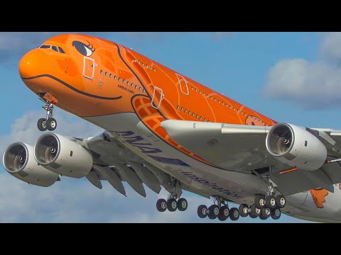 60 MINUTES PURE AVIATION - AIRBUS A380, B747, IL62, A340 ... (4K)