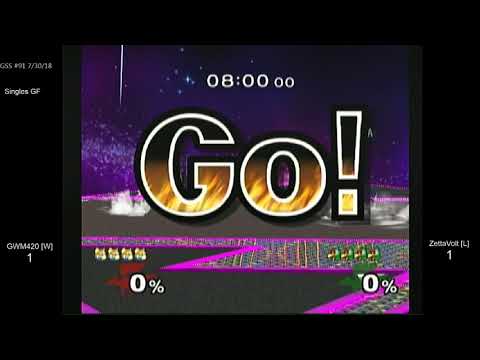 GSS 91 SSBM - GWM420 [W] (Fox) vs. ZettaVolt [L] (Falco) - Melee GF