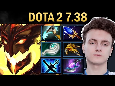 Shadow Fiend Gameplay Miracle with Vyse and Aghanims - Dota 2 7.38