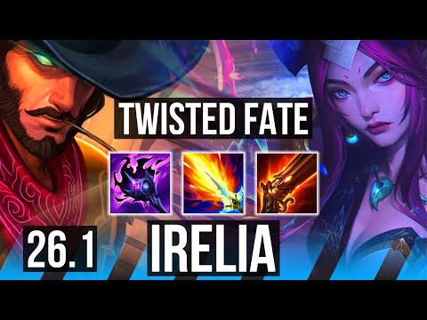 TWISTED FATE vs IRELIA (MID) | KR Master | 26.1
