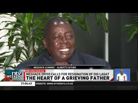 Albert Ojwang's father directly blames DIG Eliud Lagat for his son's death