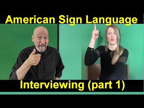American Sign Language ASL Advanced Vocabulary 1 A