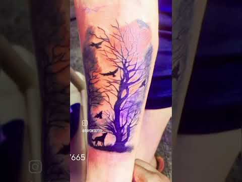 #Forest tattoo designs ♥️ work at Rayon tattoo 🙏