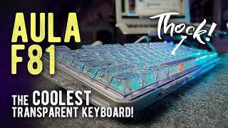 Aula F81 TRANSPARENT Mechanical Keyboard // Unboxing + Review
