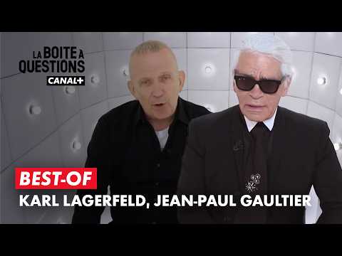 Karl Lagerfeld & Jean-Paul Gaultier : icônes de la mode dans La Boîte à Questions 👑✂️  | Best-of