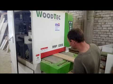WoodTec R-RP 400 - калибровально-шлифовальный станок woo25778, видео 9