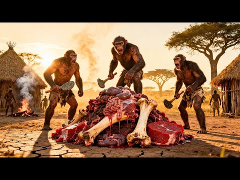 Millions of Years Ago | How Early Humans BUILT Shelters and FACED Giant Creatures