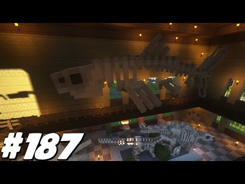GIVING THE MANOR A MUSEUM VIBE | MINECRAFT DINOSAURS |EP 187