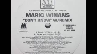 Mario Winans - Don&#39;t Know (Trackmasters Remix)