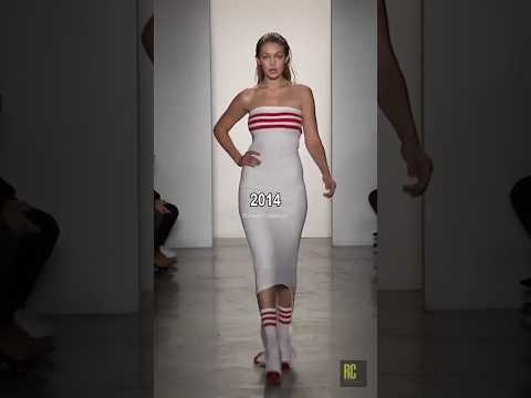 Gigi Hadid runway evolution from 2014 to 2025 ✨