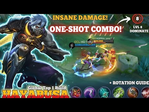 UNSTOPPABLE‼️ Hayabusa Best Build 2026: One Shot Combo Tutorial + Perfect Rotation - MLBB