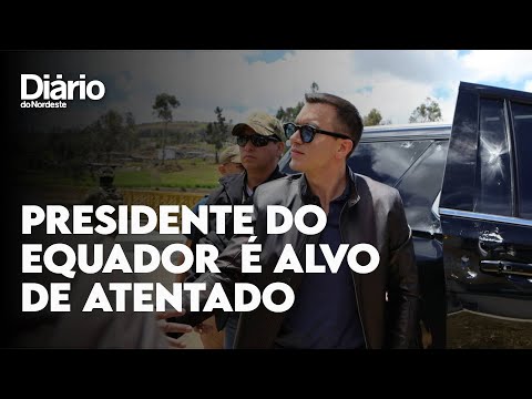 Presidente do Equador, Daniel Naboa é alvo de atentado a tiros; veja vídeo