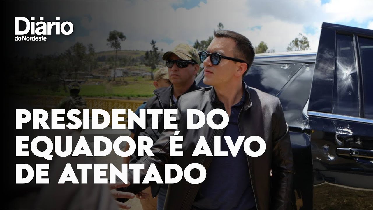 Imagem da notícia Presidente do Equador, Daniel Naboa é alvo de atentado a tiros; veja vídeo