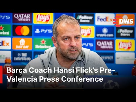 FULL PRESSER: Barcelona Coach Hansi Flick Holds Press Conference Ahead of Valencia Clash | AD1E