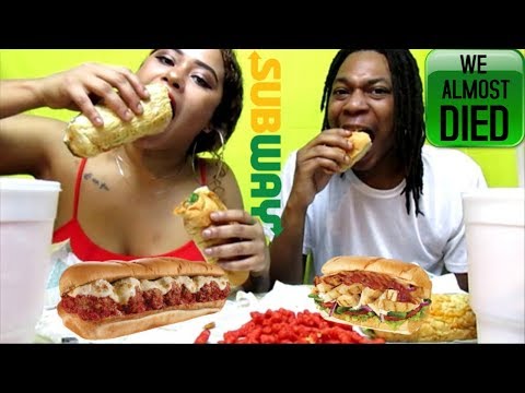 WE ALMOST DIED | SUBWAY MUKBANG | STORYTIME Video