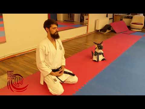 Traditionelle Begrüßung im KKZB Shito ryu Shukokai