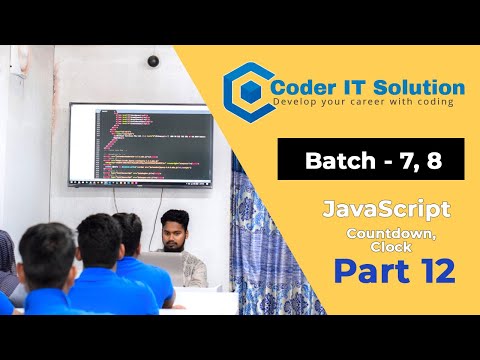 Javascript Countdown Clock Part 12 Batch 7 8 Coder It Solution