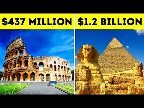 今日、有名なランドマークを建てるにはどれくらいの費用がかかるか (How Much It Would Cost to Build Famous Landmarks Today)