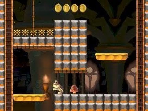 NSDBU 1-4 Warrior's Watchtower ⚡️ by JungleB ⚡️ SUPER MARIO MAKER Raw GAMEPLAY