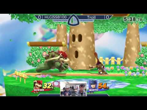 Sm4sh@Mines 38 - Troll (Bowser) Vs. HLG|SSB100 (Marth) - Winners Quarterfinals