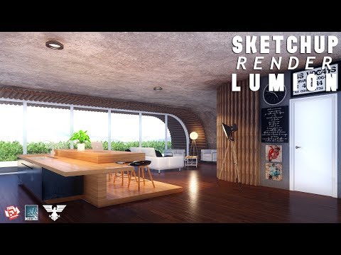 Lumion 6 Rendering Tutorial #48 - Modern Wood/Concrete House