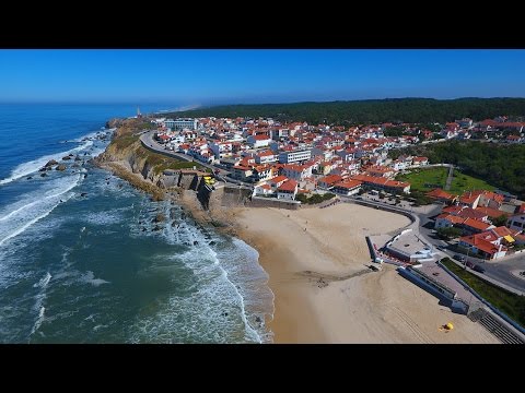 São Pedro de Moel aerial view - Farol do Penedo da Saudade - 4K Ultra HD