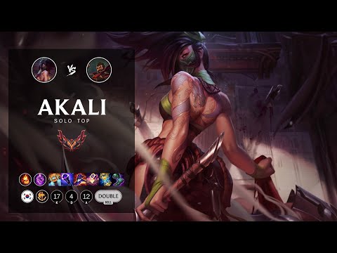 Akali Top vs Graves - KR Grandmaster Patch 12.9