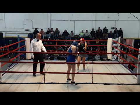 María Laura Gigena a Gilda Rojas por puntos- boxeo amateur 2019.
