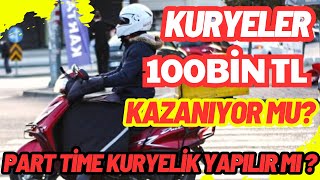 Motosikletli Kurye Kazançları | Motosikletli Kurye Giderleri | Part Time Kuryeli