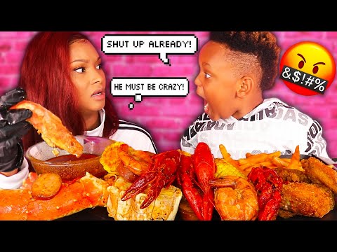 Boy DISRESPECTS His Mom, What Happens Next Is Shocking! SEAFOOD BOIL MUKBANG MUKPRANK! QUEEN BEAST