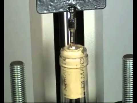 Testing the Extraction Force of Natural and Synthetic Corks to ISO 9727 - Mecmesin Force Measurement