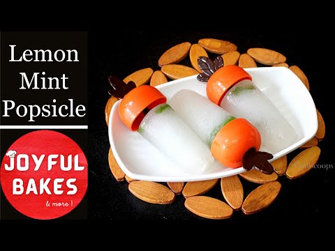 Lemon Mint Popsicle | Easy Popsicle Recipes | Summer Recipes | Lemon Mint Ice Pops | Ice Lollies