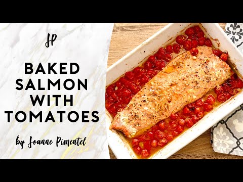 BAKED SALMON WITH TOMATOES