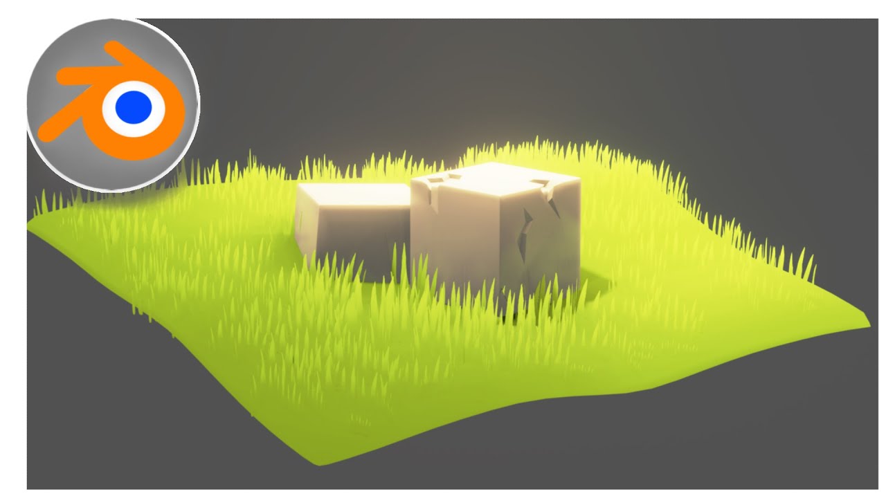 (2024 UPDATE) How to make stylized grass in blender