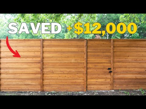 Paying to have a new fence built is expensive! Do this instead.