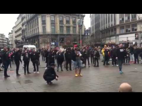 KV Ostend party in the city center of Brussels 18/03/2017 PART 2