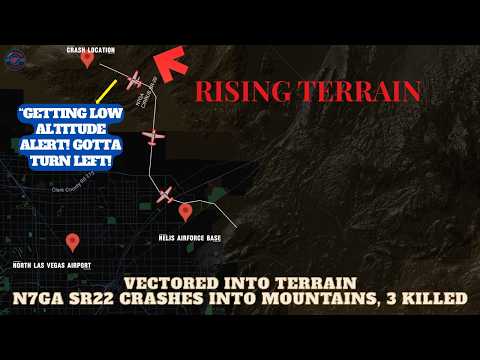 3 Killed after VFR Flight Vectored Into Rising Terrain at dark night Near Las Vegas