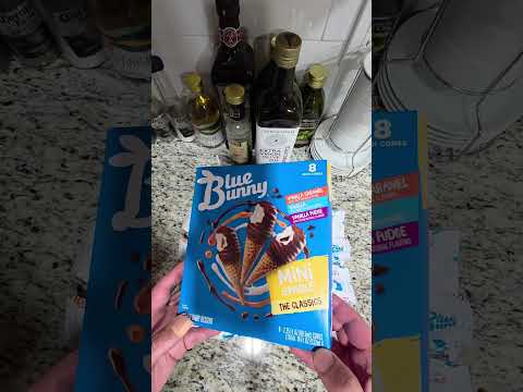 Blue Bunny Mini Swirls Ice Cream Cone Review Part 1 #icecream #icelover