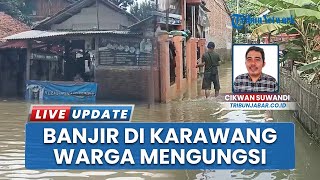 Banjir di Karawang Berangsur Surut, 6 Kecamatan Masih Tergenang Air, Ribuan Warga Masih Mengungsi