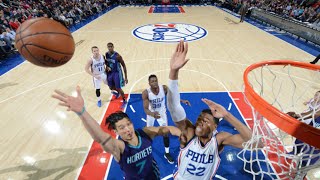 林書豪 Jeremy Lin's Offense & Defense Highlights 2016-03-03 Hornets VS 76ers