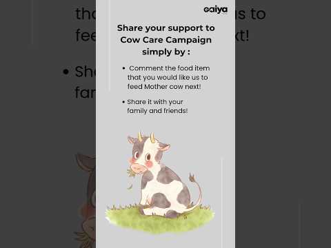 , title : 'Join #CowCare campaign to serve mother cows. Comment below the food you want us to fed mother cows'