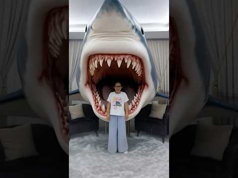 Zeynep, DON'T BE AFRAID, but what kind of DOG is he! 🐕😱🤣🌈✅🦈❤️💚💜