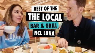 Trying All the food at The Local Bar & Grill on the NCL Luna