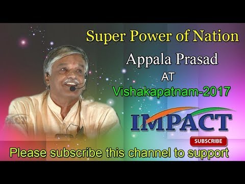 India Greatness | Appala Prasad | TELUGU IMPACT Vizag 2017