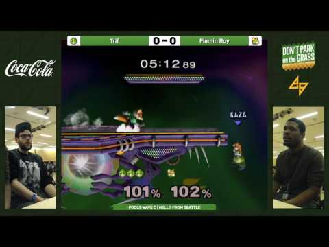 Trif (Peach) vs. Flamin Roy (Fox) | SSBM Pools WF | DPG