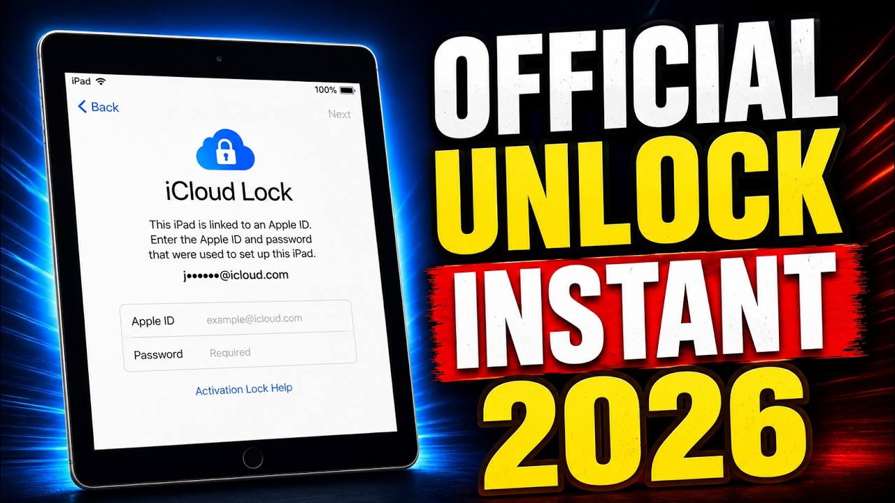 iPad iCloud Activation Lock Remove Official Method (2026) - FMI OFF