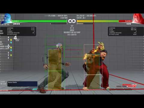SFV JAVITS URIEN HEADBUTT MP 5LP LOOP 7 HIT COMBO